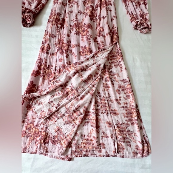 Free People Floral Pink Long Sleeve Dress - Picture 4 of 6
